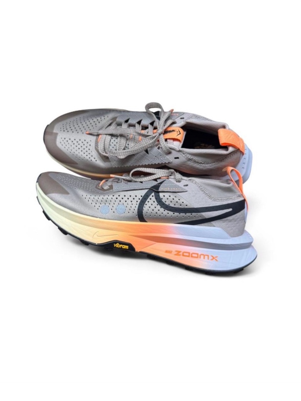 Women’s SZ 10 Nike ZoomX Zegama 2 Trail Running Shoes Malt Ghost Alabaster Black